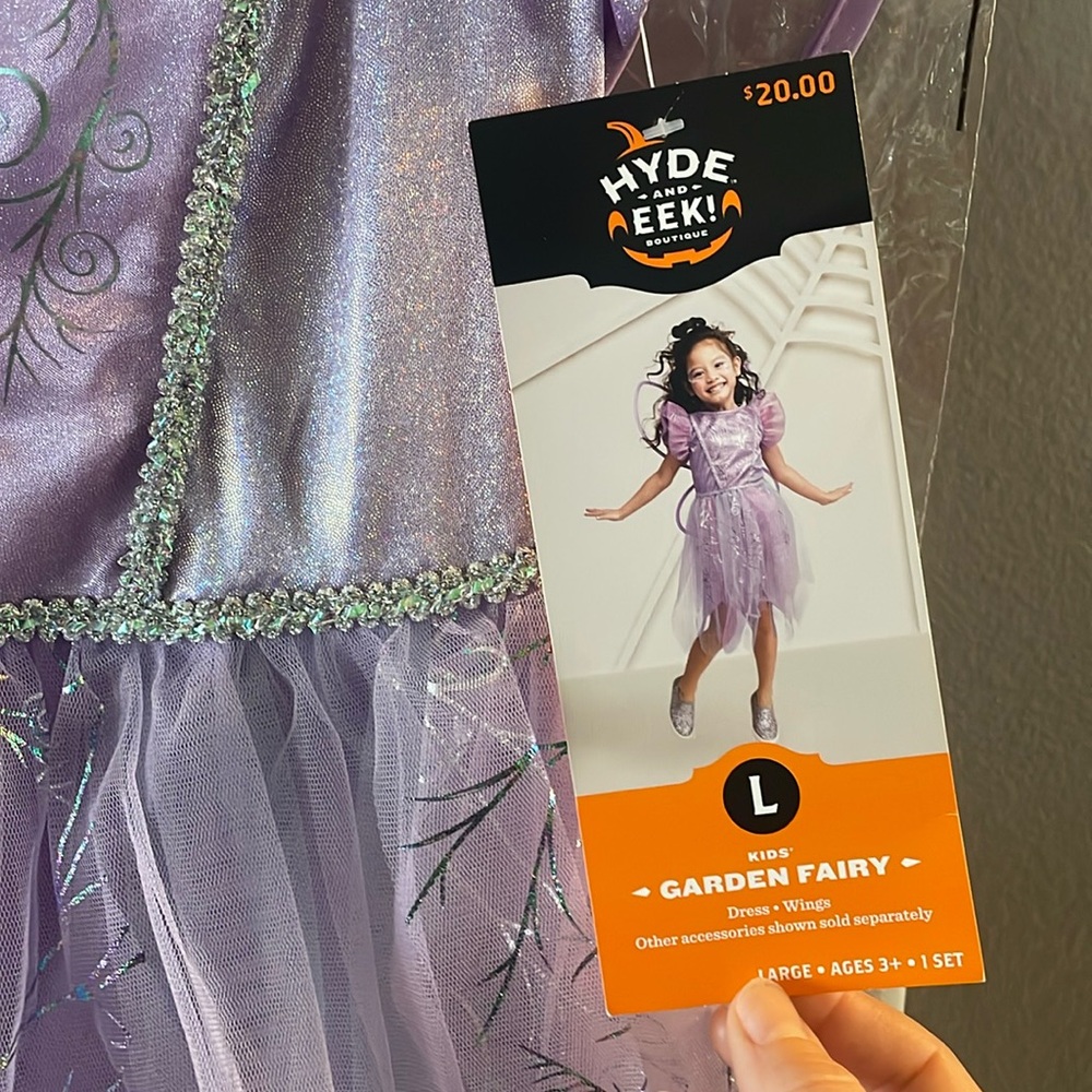Target Hyde and Eek Kids Garden Fairy Costume size Large
